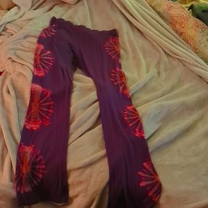 Gypsy Rose comfy purple tie dye pants